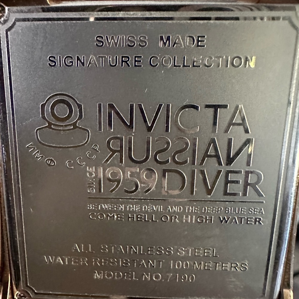 WOW!!👀SWISS MADE Invicta Quartz. Russian diver approx 48-50mm. - Picture 4 of 5